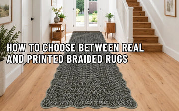 How to Choose Between Real and Printed Braided Rugs