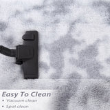 Tapis Garvee Shag à poils longs, moelleux et doux, en velours antidérapant, pour salon, chambre à coucher ou chambre d'enfant, gris clair, 80 x 150 cm - gris