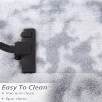 Tapis Garvee Shag à poils longs, moelleux et doux, en velours antidérapant, pour salon, chambre à coucher ou chambre d'enfant, gris clair, 80 x 150 cm