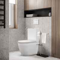 Garvee Abattant WC forme D avec fermeture douce, blanc, matériau urée Duroplast antibactérien, siège de toilette résistant pour salle de bain