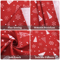 Nappe de Noël Garvee, imperméable et infroissable, 152 cm, rouge, pour la décoration de table intérieure et extérieure