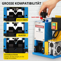 Machine à dénuder les câbles GARVEE, diamètre de dénudage 1,5-25 mm, machine à dénuder électrique, vitesse de dénudage 18 m/min, outil professionnel de dénudage de câbles pour le recyclage des fils de cuivre