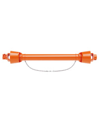 Arbre de transmission de prise de force Garvee 1 3/8 po, extrémité à 6 cannelures, extrémité ronde, tracteur série 4, 39-55 po, finition acier