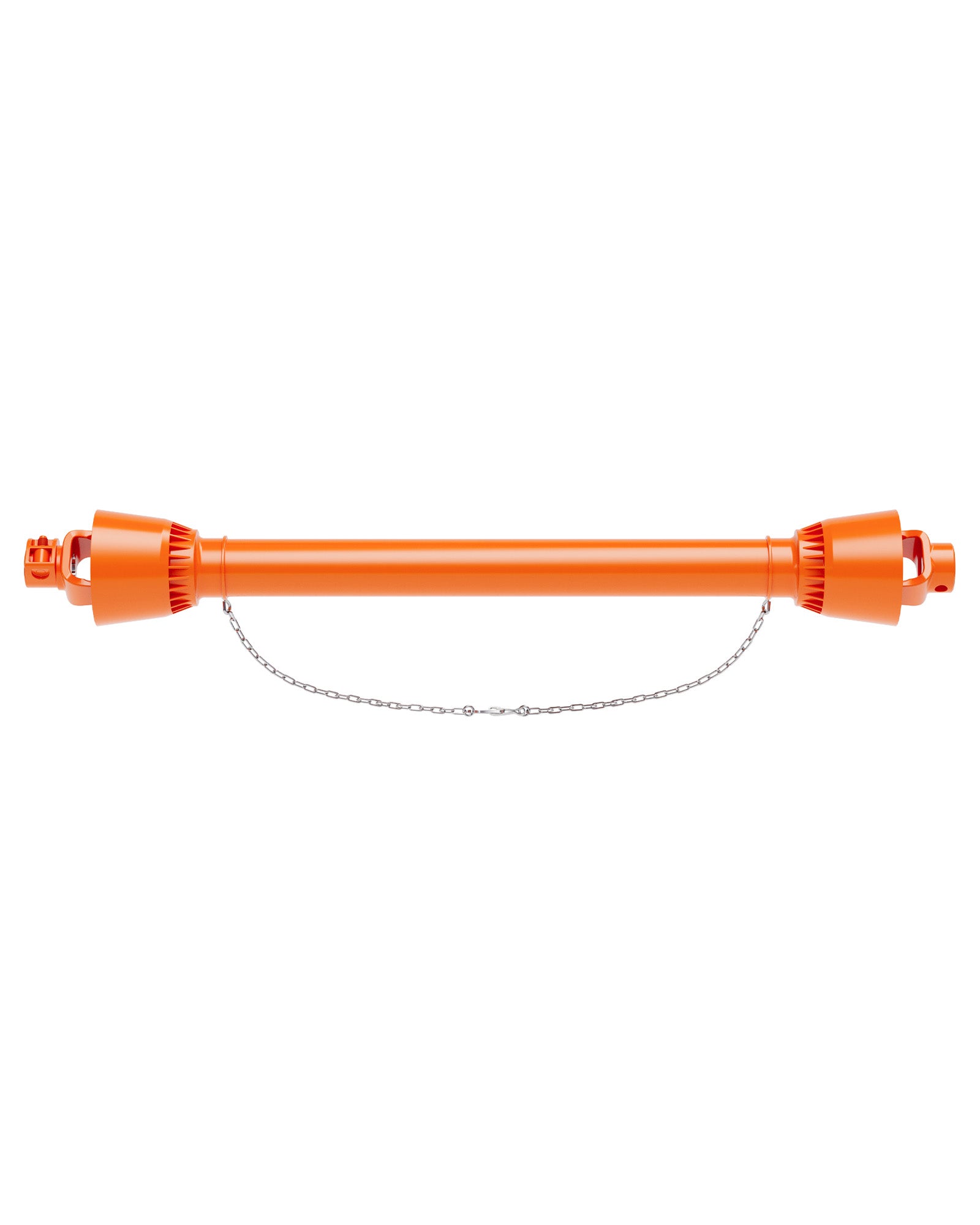 Arbre de transmission de prise de force Garvee 1 3/8 po, extrémité à 6 cannelures, extrémité ronde, série 4, 43-61 po, finition acier