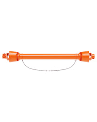 Arbre de transmission de prise de force Garvee 1 3/8 po, extrémité à 6 cannelures, extrémité ronde, série 4, 43-61 po, finition acier