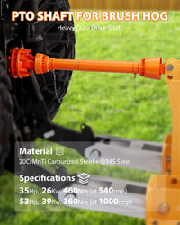Garvee Arbre de transmission de prise de force 1-9,5 mm 6 cannelures avec embrayage à friction pour débroussailleuse et tondeuse, télescopique 109