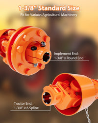 Garvee Arbre de transmission de prise de force 1-9,5 mm 6 cannelures avec embrayage à friction pour débroussailleuse et tondeuse, télescopique 109