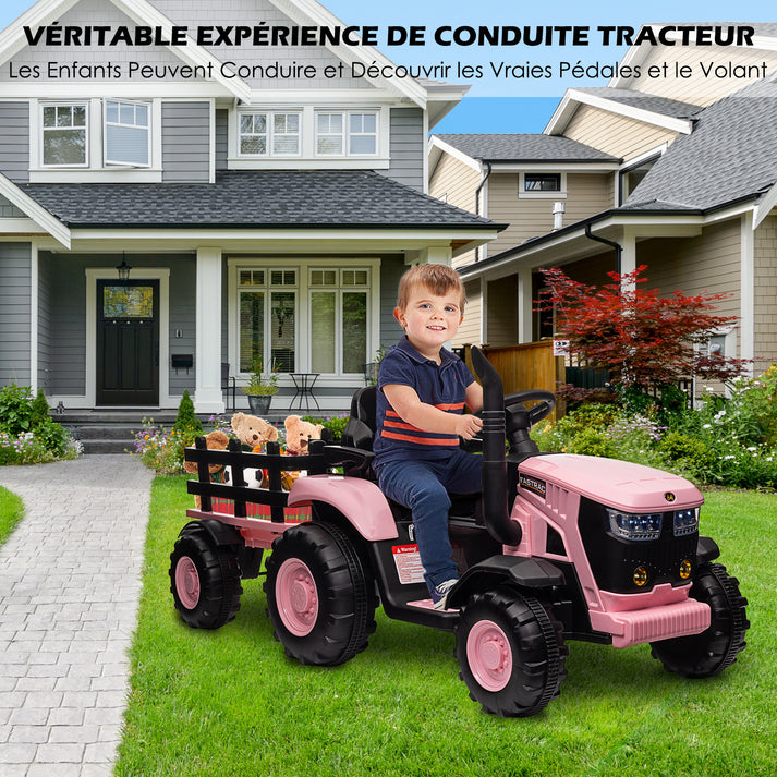 Tracteur électrique GARVEE pour enfant avec double moteur