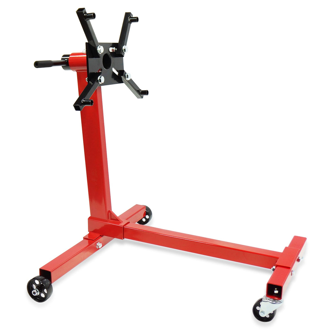 Support moteur rotatif Garvee, capacité de 340 kg, avec bras réglables pour atelier et réparation, en acier, roulettes avec frein, tête pivotante à 360°