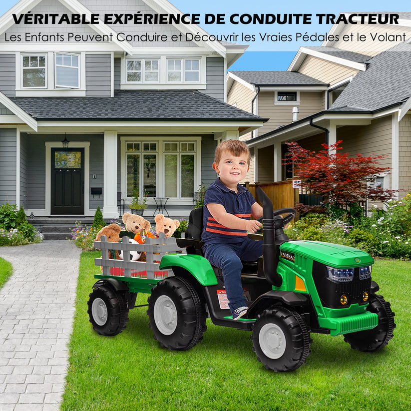 Tracteur électrique GARVEE pour enfant avec double moteur