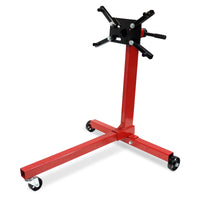 Support moteur rotatif Garvee, capacité de 340 kg, avec bras réglables pour atelier et réparation, en acier, roulettes avec frein, tête pivotante à 360°