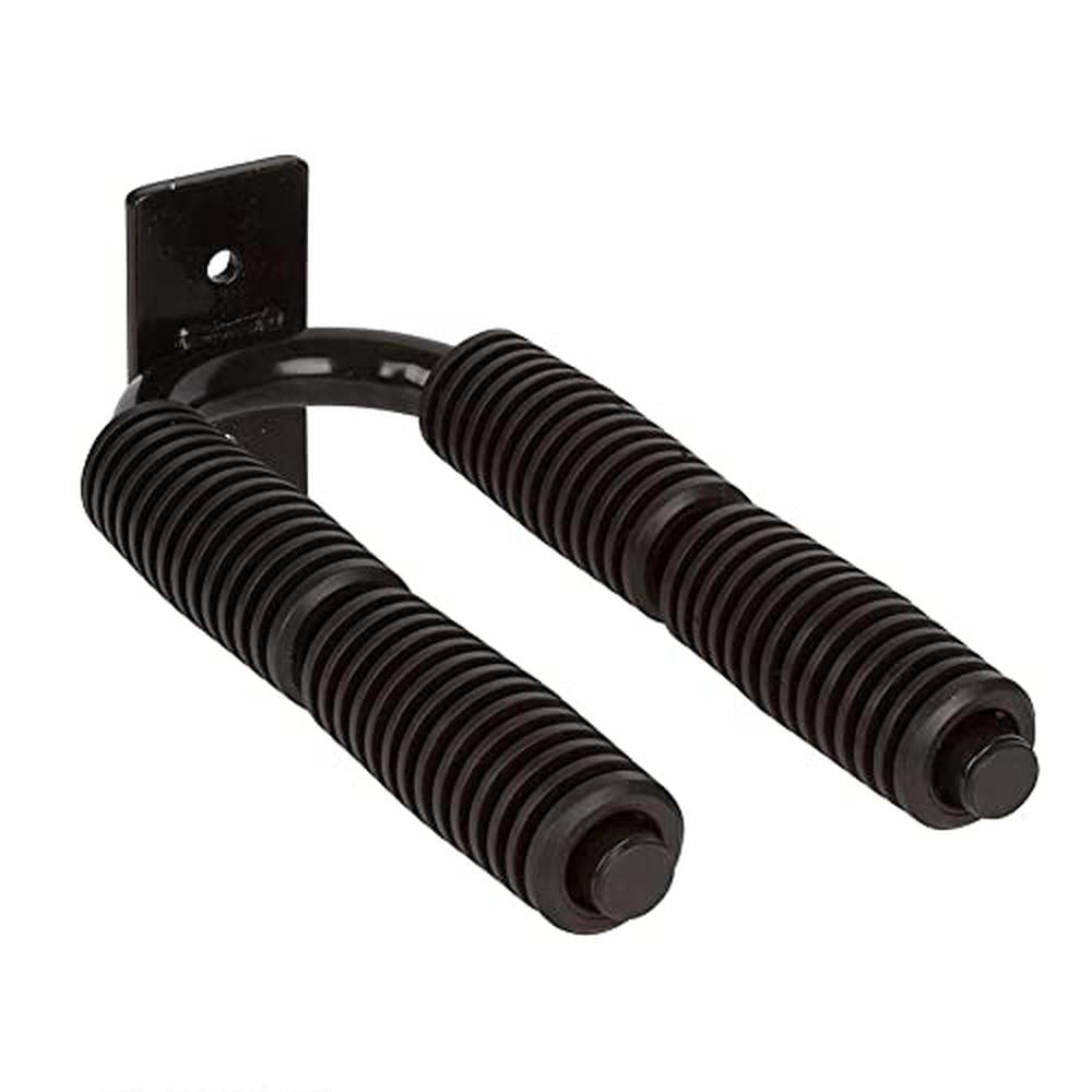Support mural en aluminium pour pagaie de kayak Garvee Sport, compatible avec canoë, SUP et autres embarcations. Installation facile et stable dans un garage. Gain de place.