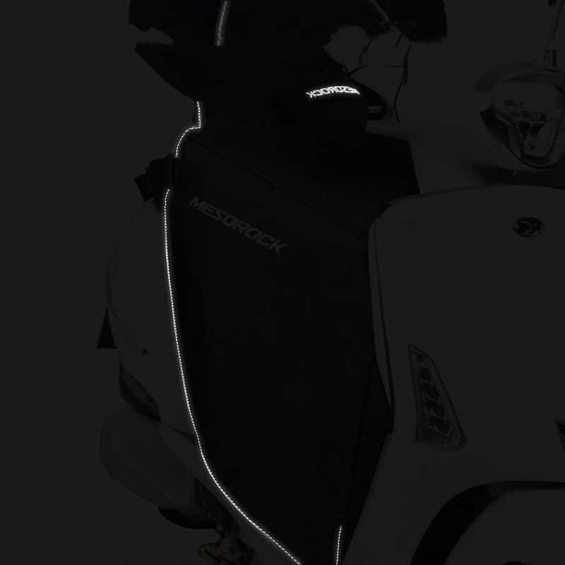 Housse universelle pour jambes de scooter Garvee, couverture imperméable doublée en polaire pour scooter, idéale par temps froid et pluvieux, housse multifonctionnelle pour jambes de fauteuil roulant, noire