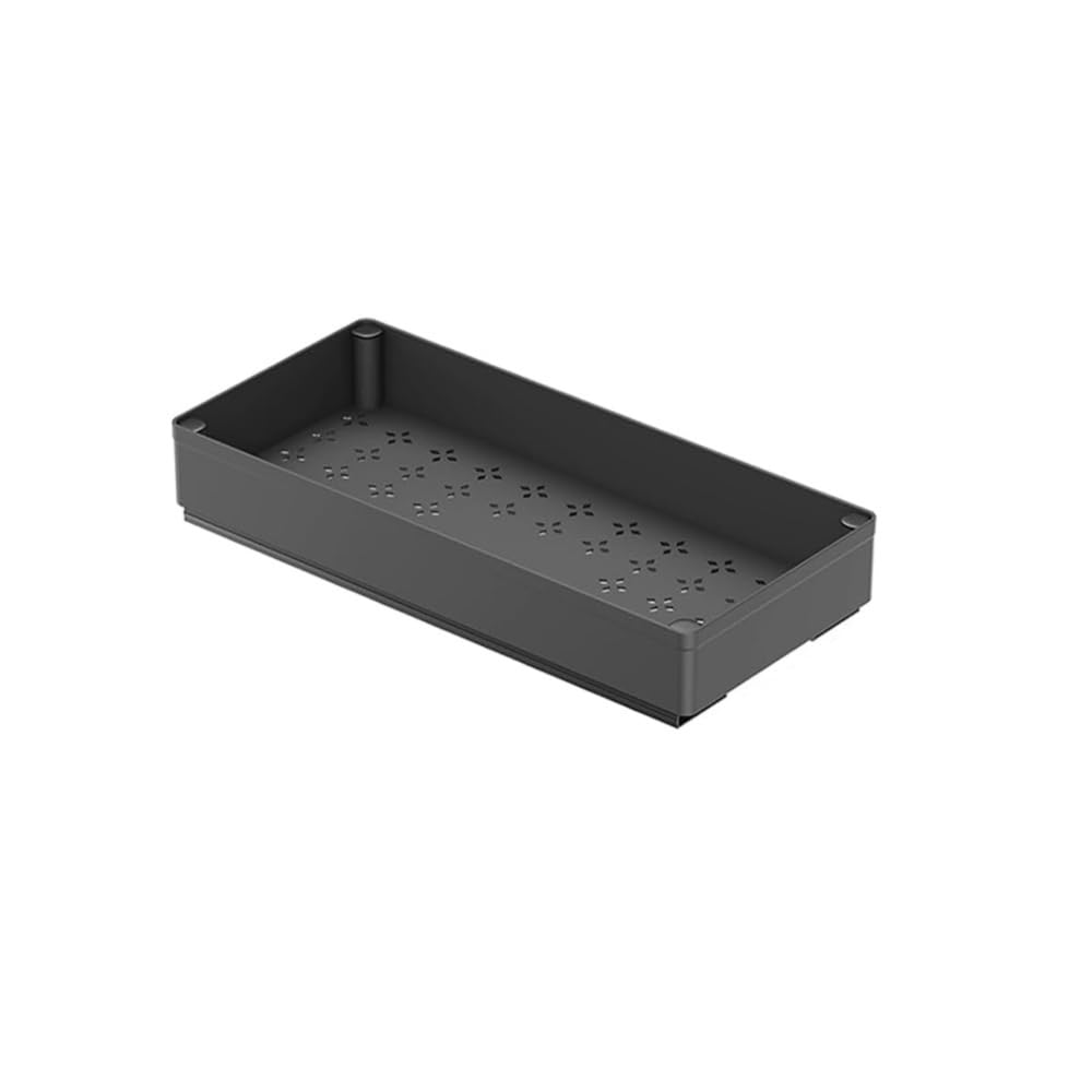 Organisateur de placard coulissant Garvee, format moyen 18 cm, tiroirs coulissants pour placards de cuisine, rangement sous évier, blanc