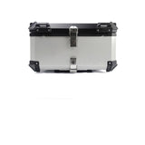Top case moto Garvee 80L en alliage d'aluminium avec serrure de sécurité, étanche, pour voyage et transport de casque, noir. - 