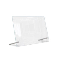 Calendrier hebdomadaire de bureau Garvee en acrylique blanc avec support, 30 x 20 cm (11,8 x 7,9 pouces).