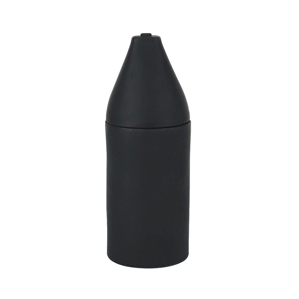 Garvee Distributeur de savon rechargeable en silicone, étanche, noir, pour cuisine et salle de bain