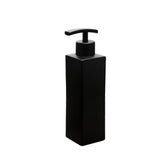 Distributeur de savon carré Garvee noir mat en acier inoxydable 304, 325 ml, pour salle de bain et cuisine