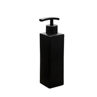 Distributeur de savon carré Garvee noir mat en acier inoxydable 304, 325 ml, pour salle de bain et cuisine