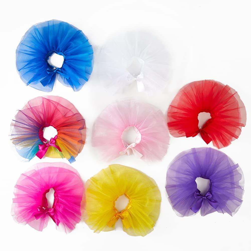 Jupe tutu pour chien Garvee, en maille colorée, respirante, douce et confortable, disponible en plusieurs tailles et couleurs, idéale pour les fêtes d'anniversaire et autres célébrations.