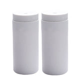 Garvee Lot de 2 distributeurs de liquide en silicone rechargeables blancs pour la cuisine et la salle de bain, compatibles avec le liquide vaisselle et le shampoing.