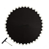 Tapis de rechange pour trampoline Garvee, rond de 2,44 m (8 pieds), imperméable, résistant aux UV, tapis de saut à ressorts de sécurité avec 48 boucles, anneaux en V, coussinets à crochets et boucles