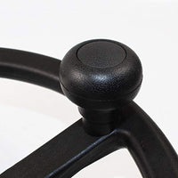 Poignée de volant Garvee 8 mm pour chariots élévateurs et tracteurs, en ABS, surface lisse, noire.