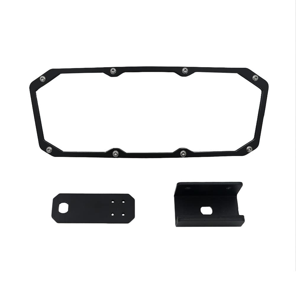 Rétroviseur central convexe Garvee UTV compatible avec Polaris Ranger 500/570/900/1000 (2017-2022), noir, rétroviseur universel pour la navigation de plaisance et les bateaux.