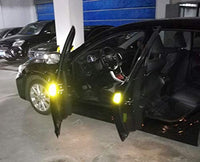 Garvee 4 Autocollants réfléchissants jaunes pour portières de voiture, résistants aux rayures et universels pour la conduite de nuit