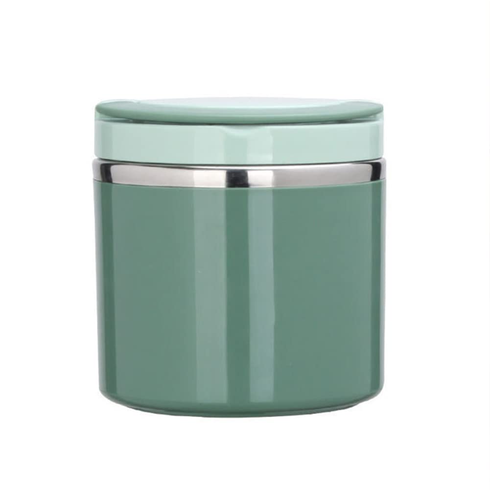 Boîte à lunch isotherme Garvee 630 ml en acier inoxydable avec poignée, double paroi étanche, sans BPA, verte, idéale pour le travail et les voyages.