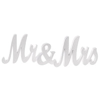 Décorations de mariage Garvee Mr  Mrs : lettres en bois rustiques blanches à poser, pour la table des mariés, accessoires photo d'anniversaire