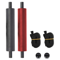 Repose-pieds Garvee pour kayak, universels, réglables et légers, avec 2 sangles et pédale rembourrée, pour bateaux et kayaks gonflables (rouge).