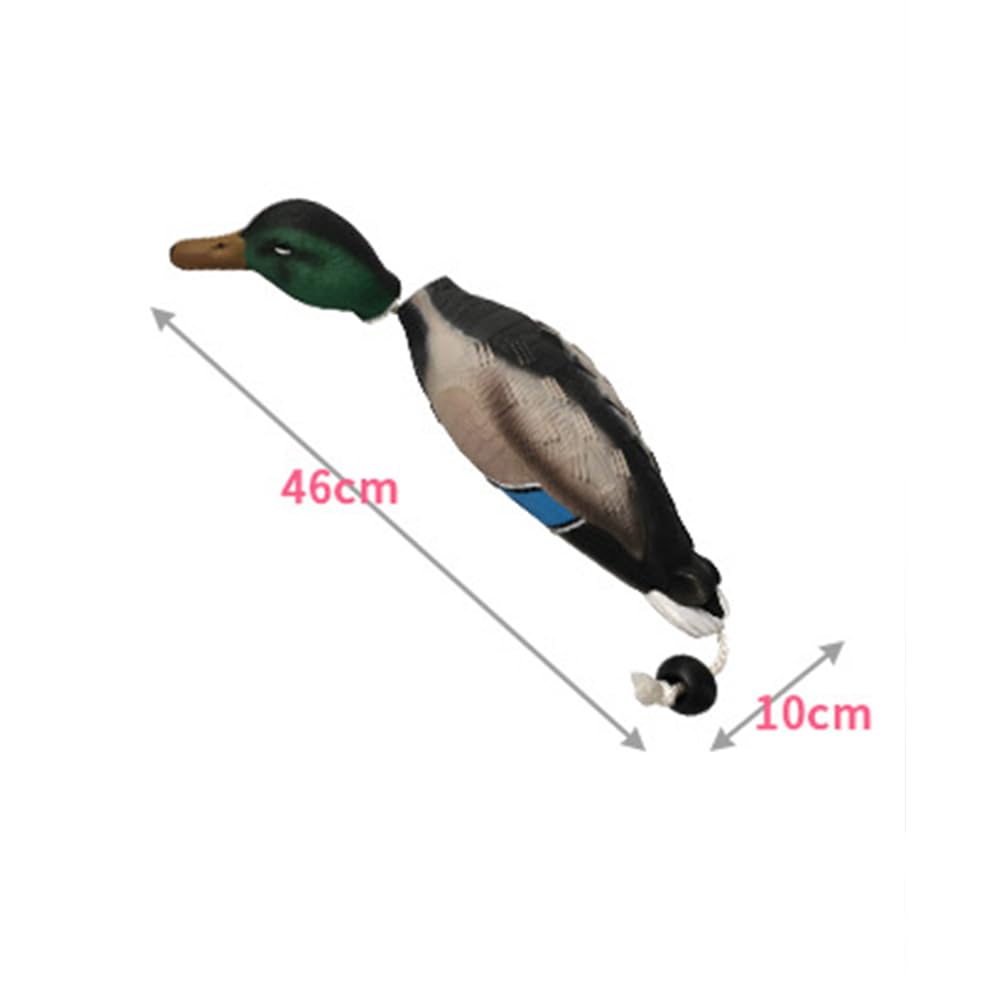 Garvee Jouet d'entraînement pour chiens en forme de canard mort, design réaliste, 46 x 10 x 10 cm