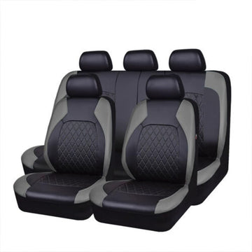 Ensemble de 9 housses de siège auto Garvee, imperméables et antidérapantes en cuir PU, compatibles avec les voitures, camions et SUV.