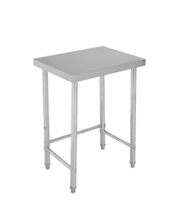Garvee table de travail en acier inoxydable 45,7 × 61 cm, robuste, version mobile et fixe, argentée, pour cuisine et atelier