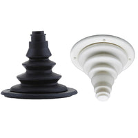 Câble de commande de gréement marin Garvee Well Boat 4 pouces (100 mm) avec protection en caoutchouc noir pour bateau, voiture ou yacht