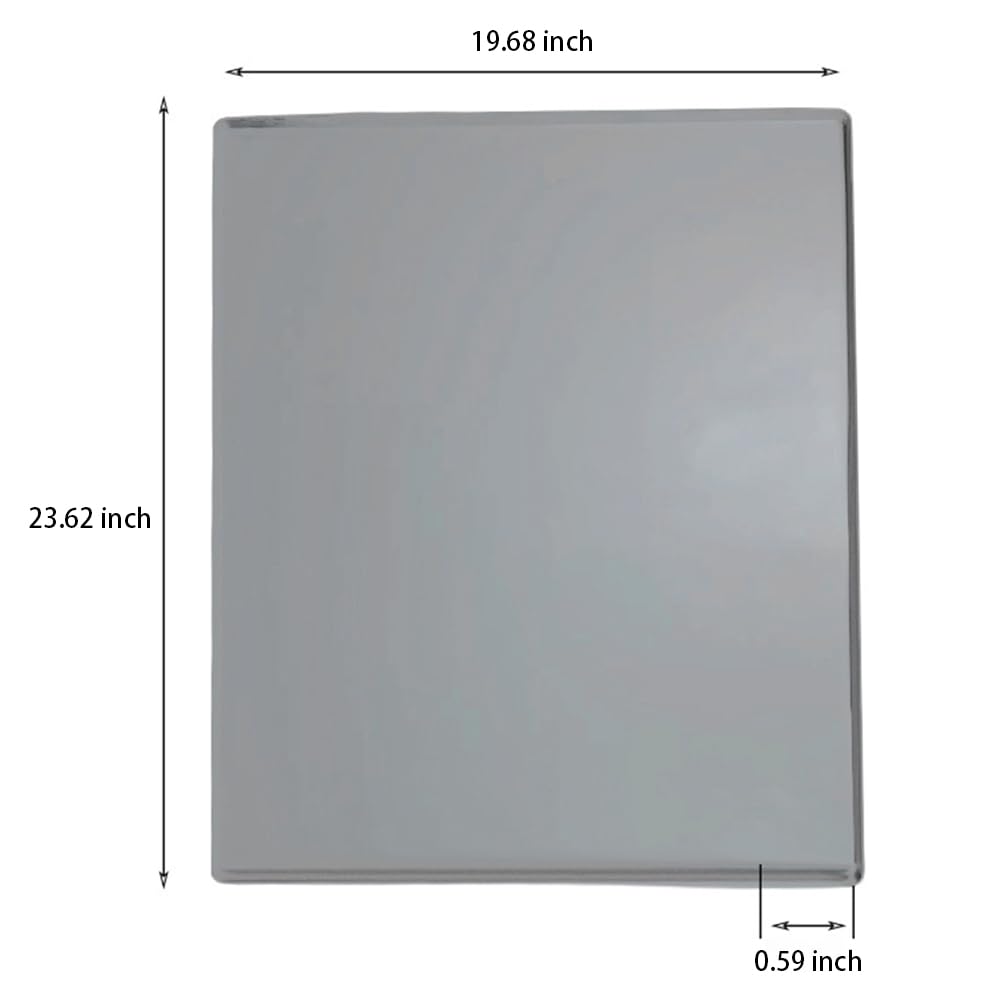 Tapis de machine à laver en silicone antidérapant Garvee, gris, 50 x 60 cm / 60 x 60 cm, protection de plan de travail
