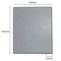 Tapis de machine à laver en silicone antidérapant Garvee, gris, 50 x 60 cm / 60 x 60 cm, protection de plan de travail
