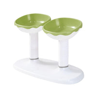Gamelle pour chat Garvee, hauteur réglable, surélevée, antidérapante, en plastique, avec coussinet antidérapant, pour l'alimentation en intérieur