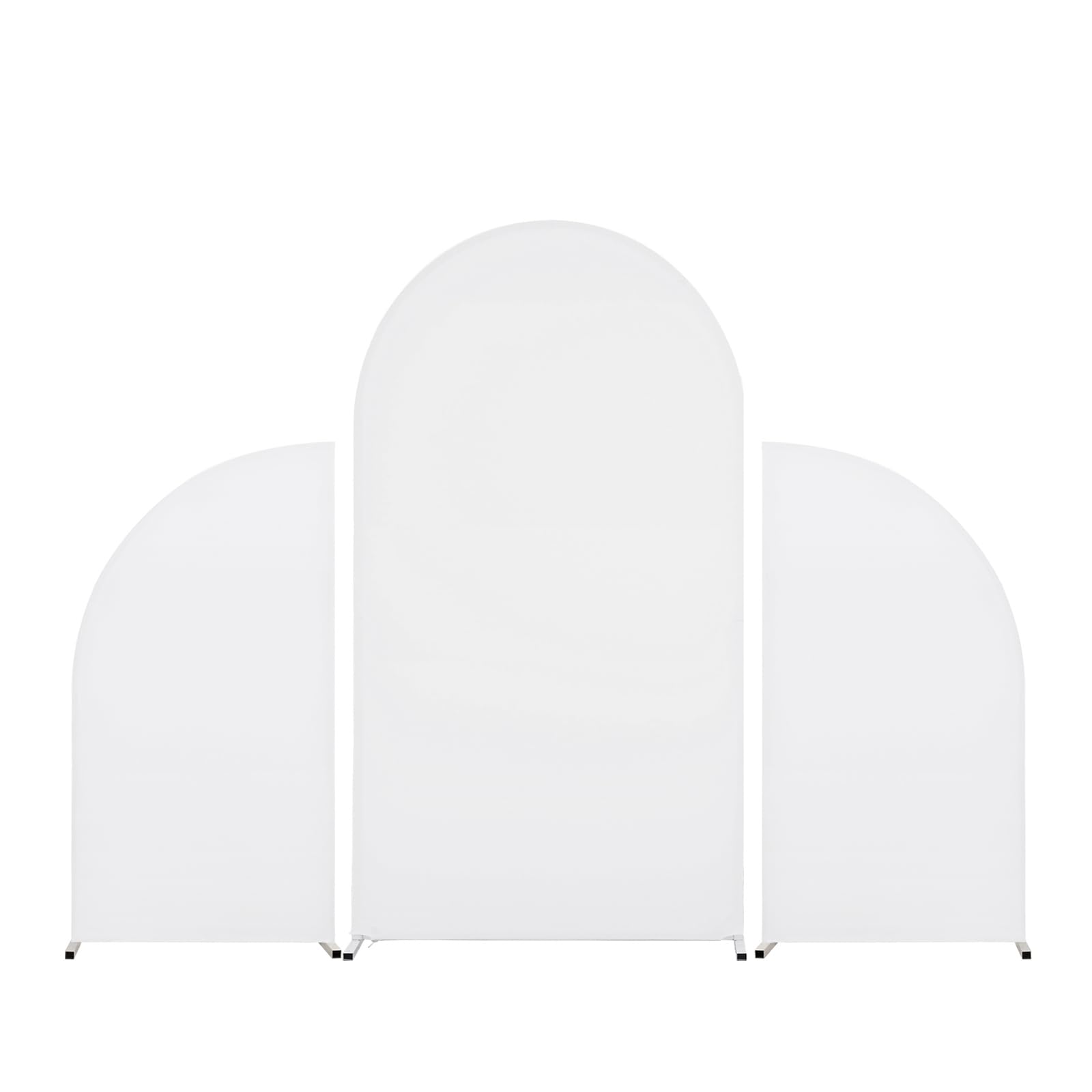 Ensemble de housses pour support de fond d'arche Garvee, double face, extensibles en spandex, infroissables, portables, 1,5 m et 2,2 m, pour mariage et fête.
