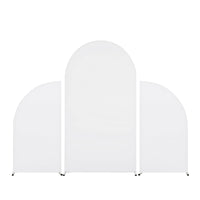 Ensemble de housses pour support de fond d'arche Garvee, double face, extensibles en spandex, infroissables, portables, 1,5 m et 2,2 m, pour mariage et fête.