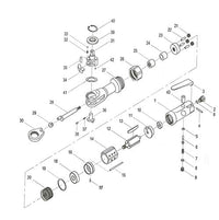 Clé à cliquet pneumatique Garvee Mini 6,35 mm et 9,5 mm, tige droite, robuste, en métal, compacte, idéale pour le bricolage et les réparations.