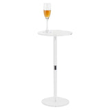 Garvee table d’appoint ronde en acrylique transparent, 25 × 25 × 54 cm