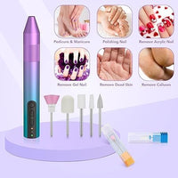 Ponceuse à ongles électrique sans fil Garvee, portable, rechargeable, silencieuse, embouts en céramique de haute qualité, USB-C, pour la maison et le salon