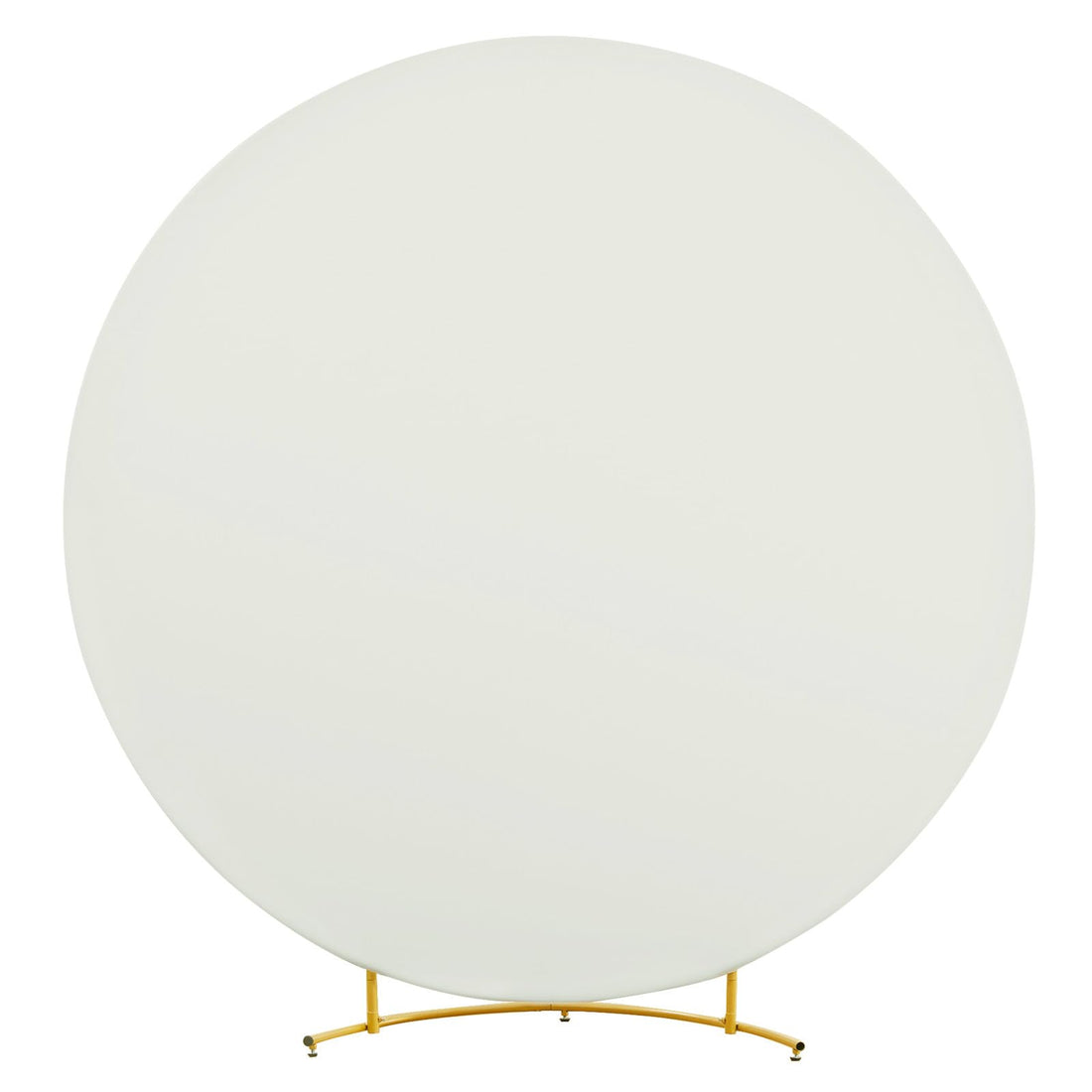 Arche de jardin Garvee, toile de fond unie, support rond avec fermeture éclair, couleur ivoire, diamètre 1,8 m, idéale pour les fêtes d'anniversaire, les cérémonies et les banquets.
