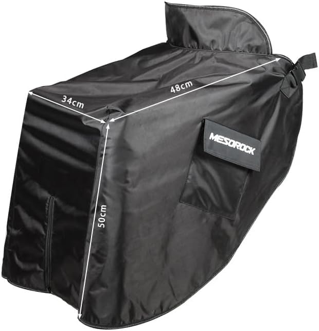 Housse universelle pour jambes de scooter Garvee, couverture imperméable doublée en polaire pour scooter, idéale par temps froid et pluvieux, housse multifonctionnelle pour jambes de fauteuil roulant, noire