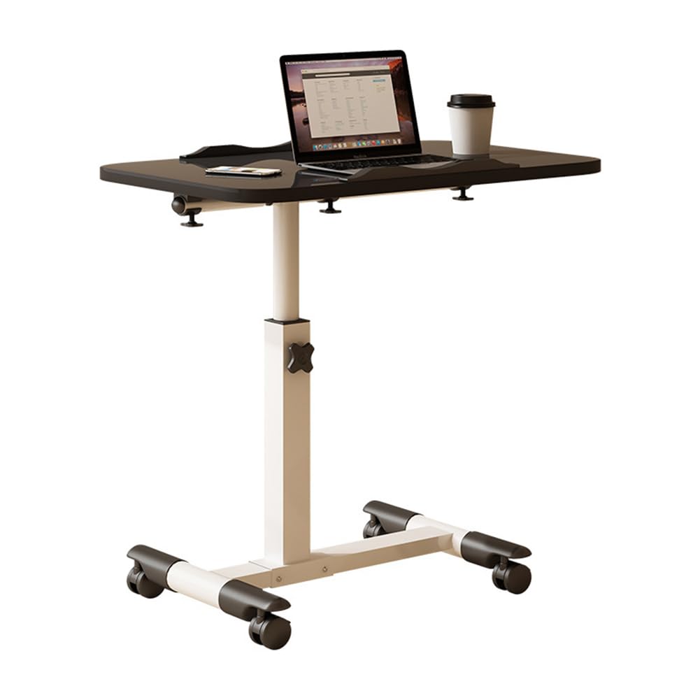 Garvee Table de lit à roulettes, réglable en hauteur, pliable, ergonomique et robuste, idéale pour le bureau et la maison