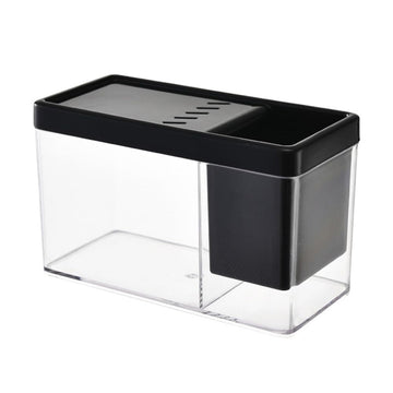 Kits de démarrage pour aquarium Garvee avec trous d'aération pour bureau, salon, appartement, petite taille, noir, sans lapins