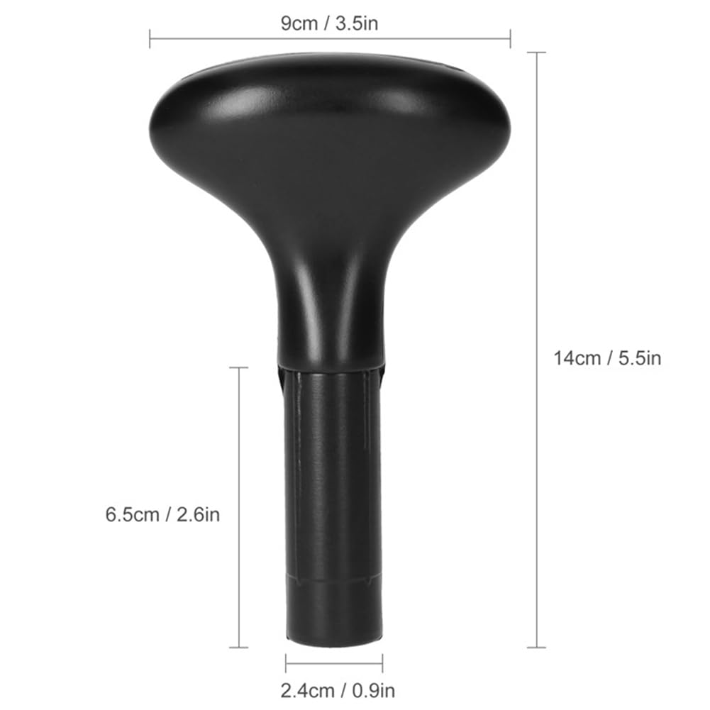 Poignées de pagaie Garvee (lot de 2) en forme de T pour kayak et SUP, ergonomiques, en PVC, de rechange, noires