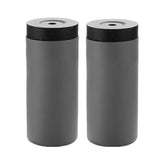 Distributeurs de savon rechargeables Garvee (lot de 2) pour la cuisine et la salle de bain, à pression, gris, pratiques et modernes